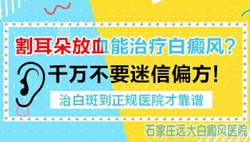 耳朵放血治疗白斑效果怎么样