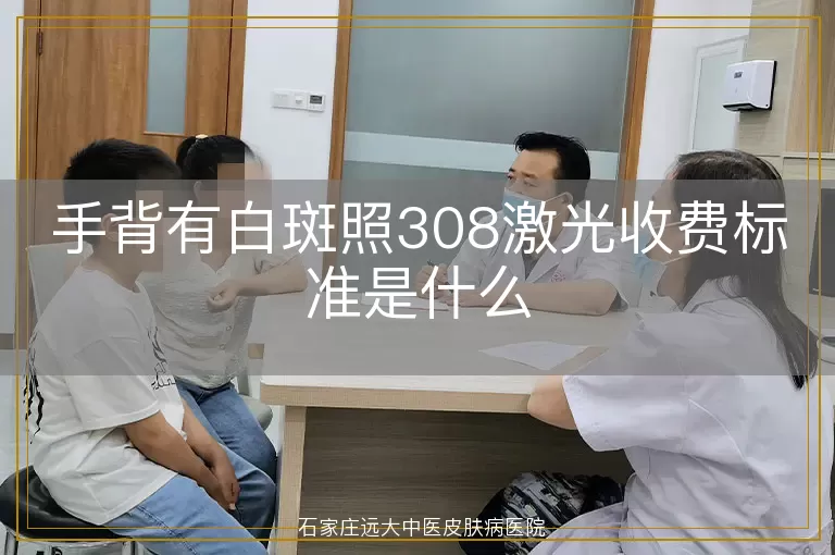 手背有白斑照308激光收费标准是什么