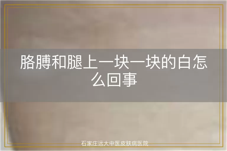 胳膊和腿上一块一块的白怎么回事